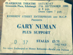 Edinburgh Ticket 1980